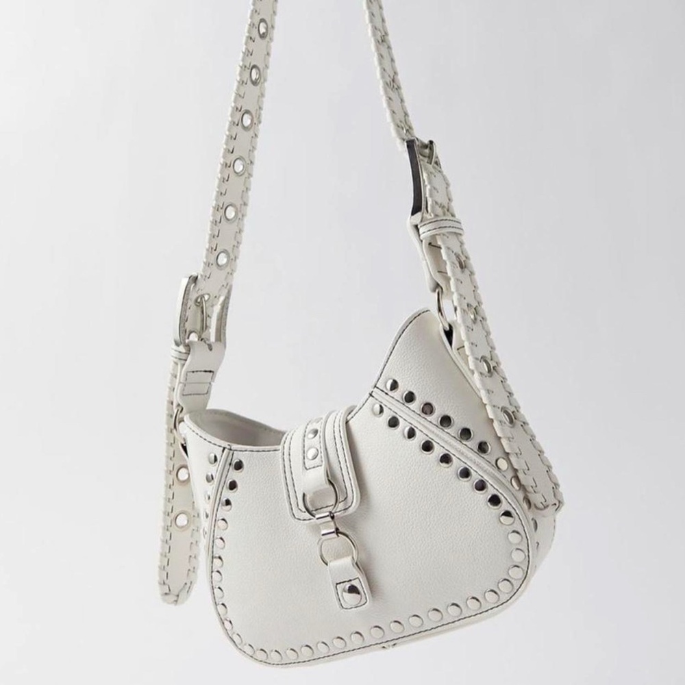 Urban Outfitters Devon White Grommet Bag
